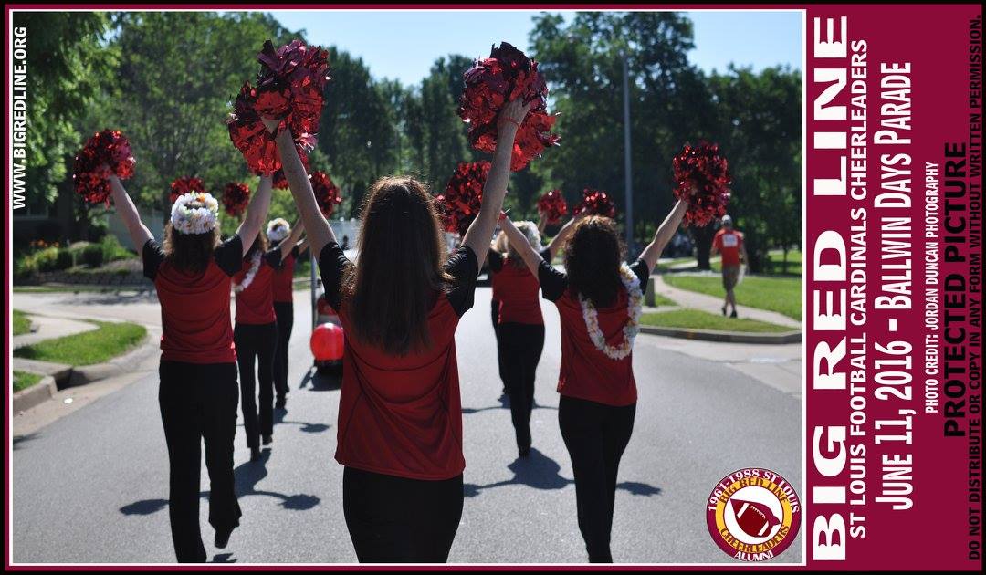 St Louis NFL Cheerleaders - Big Red Line